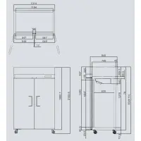 Atosa MBF8005 - 52" Reach In Refrigerator - 2 Doors - Top Mount