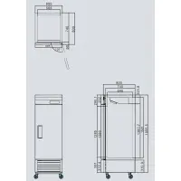 Atosa MBF8501 - 27" Reach In Freezer - 1 Door