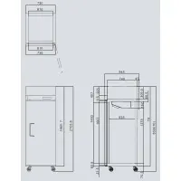 Atosa MBF8001 - 29" Reach In Freezer - 1 Door - Top Mount