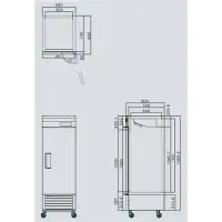 Atosa MBF8505 - 27" Reach In Refrigerator - 1 Door