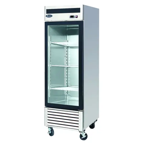 Atosa MCF8705 - 27" Glass Door Refrigerator - 1 Swinging Door