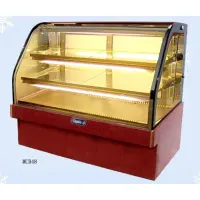 Leader MCB48 - 48" Curved Glass Refrigerated Bakery Display Case - Marble