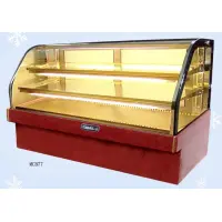 Leader MCB77 - 77" Curved Glass Refrigerated Bakery Display Case - Marble