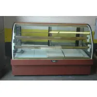 Leader MCB77-D - 77" Curved Glass Dry Bakery Display Case - Marble