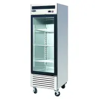 Atosa MCF8705 - 27" Glass Door Refrigerator - 1 Swinging Door