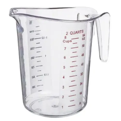 Update International MEA-200PC - 5.88" x 7.75" x 7.75" - Plastic - Measuring Cup