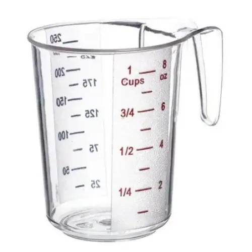 Update International MEA-25PC - 3.75" x 3.88" x 3" - Plastic - Measuring Cup