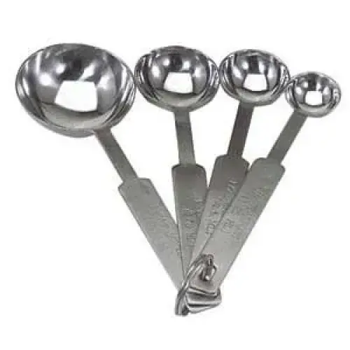 Update International MEA-SPDX - 0.75" x 1.69" x 5.31" - Heavy-Gauge - Stainless Steel - Measuring Spoons