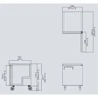 Atosa MGF8401 - 27" Undercounter Refrigerator - 1 Door