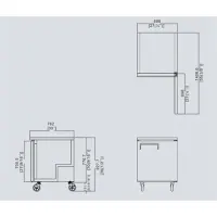 Atosa MGF8405 - 27" Undercounter Freezer - 1 Door