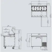 Atosa MPF8201 - 44" Pizza Prep Table - 1 Door