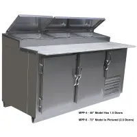 Universal Coolers MPP-4 - 48" Pizza Prep Table - Marble Top