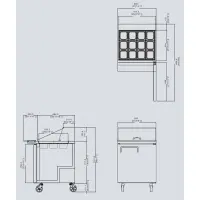 Atosa MSF8305 - 27" Mega Top Refrigerated Salad / Sandwich Prep Table - 1 Door