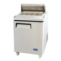 Atosa MSF8305 - 27" Mega Top Refrigerated Salad / Sandwich Prep Table - 1 Door