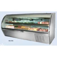 Leader NRCD96 - 96" Curved Glass Deli Display Case - Counter Height