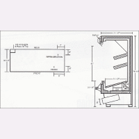 Marc PD-8S/C - 94" Open Produce Merchandiser