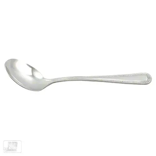 Update International PL-82 - 1.63" x 2.13" x 6.38" - Pearl Series - Bouillon Spoons