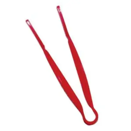 Thunder Group Red Polycarbonate Flat-Grip Tongs 12" (12 per Case) [PLFTG012RD]