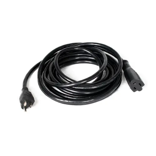 Universal Extension Cord - 15 Feet – Black - 15USNema