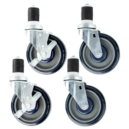 Universal TSC-5 - 5" Push-In Table Casters - 4 Per Case