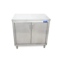 Universal ST-324-36-S - 24" X 36" Stainless Steel Storage Dish Cabinet - Swinging Doors