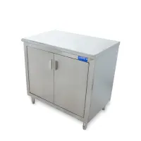 Universal ST-324-36-S - 24" X 36" Stainless Steel Storage Dish Cabinet - Swinging Doors