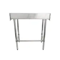 Universal B5SG2436-RCB - 36" X 24" Stainless Steel Work Table W/ Back Splash and Galvanized Cross Bar