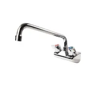 Universal 10” Wall Mount Bar Sink Faucet, 4” Centers