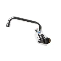 Universal 8” Wall Mount Bar Sink Faucet, 4” Centers