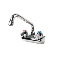 Universal 8” Wall Mount Bar Sink Faucet, 4” Centers