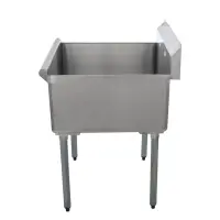 Universal BS-C1T2424 24" One Compartment Commercial Sink