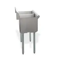 Universal BS-C2T1512 24" Two Compartment Commercial Sink