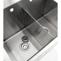 Universal BS-C2T1512 24" Two Compartment Commercial Sink