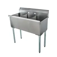 Universal BS1512-3 - Three Compartment Sink - 36"