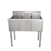 Universal BS2112-3 - Three Compartment Sink - 36"