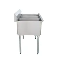 Universal BS2112-3 - Three Compartment Sink - 36"