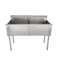 Universal BS2124-2 - Two Compartment Sink - 48"