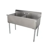 Universal BS2124-2 - Two Compartment Sink - 48"