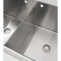 Universal BS2124-2 - Two Compartment Sink - 48"