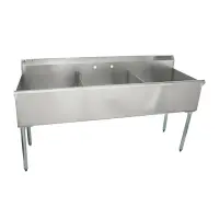 Universal BS2424-3 - Three Compartment Sink - 72"