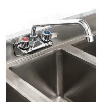 Universal 72" 3 Bowl Underbar Sink with Faucet and Two Drainboards