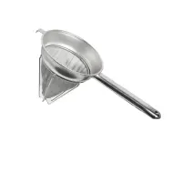 Update International CCB-08R - 8" Extra-Fine Reinforced Stainless Steel Bouillon Strainer