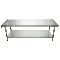 Universal ES-S3072 30” x 72” Stainless Steel Equipment Stand 16-Gauge with Galvanized Undershelf