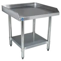 Universal ES-S2424 24” x 24” Stainless Steel Equipment Stand 16-Gauge with Galvanized Undershelf