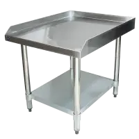 Universal ES-S2430 24” x 30” Stainless Steel Equipment Stand 16-Gauge with Galvanized Undershelf