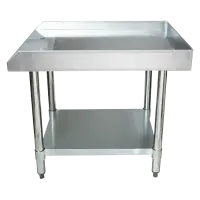 Universal ES-S2430 24” x 30” Stainless Steel Equipment Stand 16-Gauge with Galvanized Undershelf