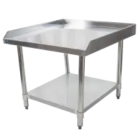 Universal ES-S3030 30” x 30” Stainless Steel Equipment Stand 16-Gauge with Galvanized Undershelf