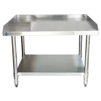 Universal ES-S3036 30” x 36” Stainless Steel Equipment Stand 16-Gauge with Galvanized Undershelf