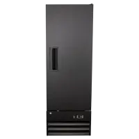 Universal LDC10 21” Black Swing Solid Door Reach In Refrigerator