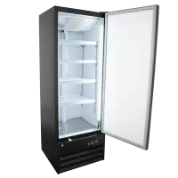 Universal LDC10 21” Black Swing Solid Door Reach In Refrigerator